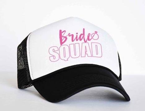 Bride squad caps-Brand new sealed in packets-Last 2 left in stock