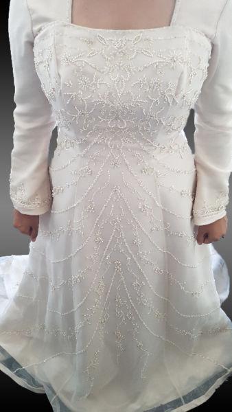 Beautiful beaded wedding dress