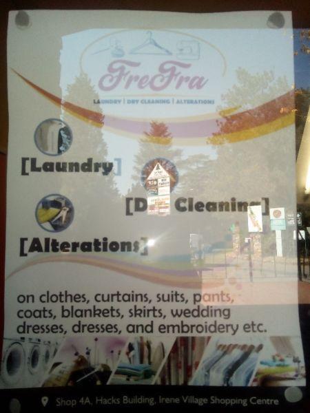 Alterations,drycleaning and laundry