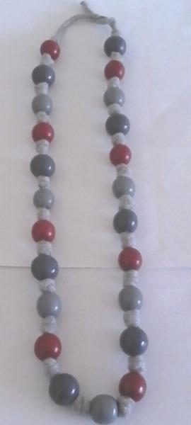 Beaded Material Necklace