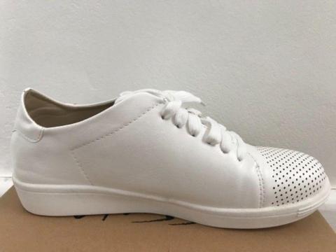 Brand New White Sneakers/ Size 7