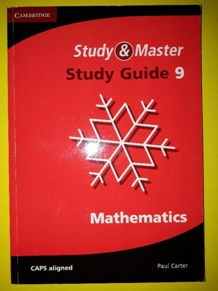 Mathematics - Study Guide 9 - Study & Master - CAPS Aligned - Paul Carter - Cambridge