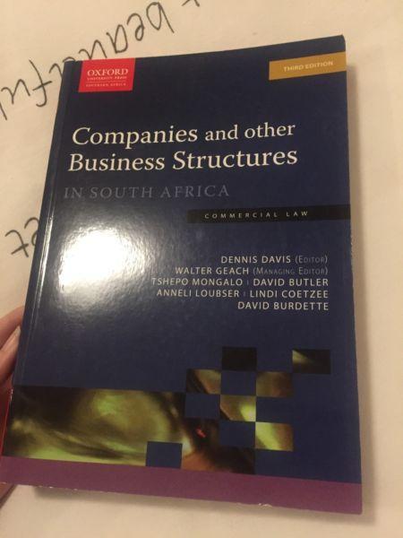 Companies and other Business Structures in South Africa 3rd ED, Dennis Davis