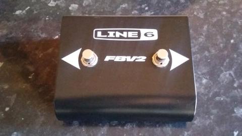 Line 6 FBV2 2 Button Scroll Footswitch MINT condition, SPOTLESS!
