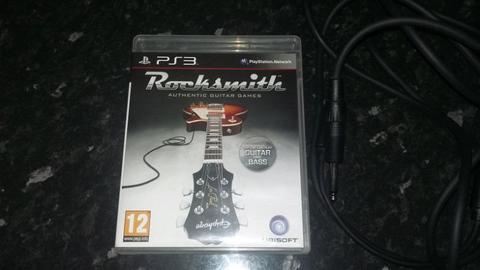 Rocksmith for PS3 with original TRUE TONE cable IMMACULATE Spotless!