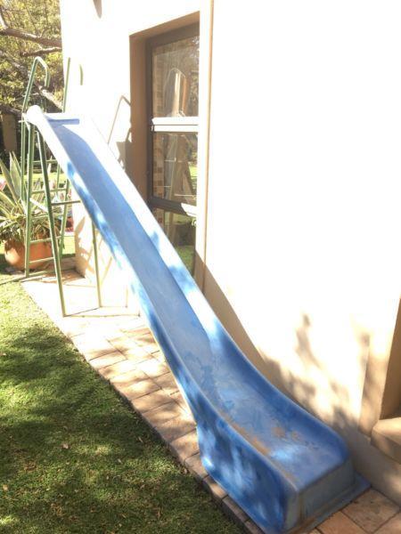 Large kids pool fiberglass slide