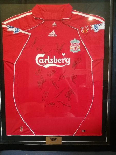 Signed 2007/2008 Liverpool Home Jersey