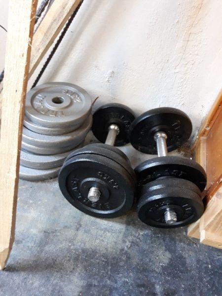 Gym equipment/dumbbells weights