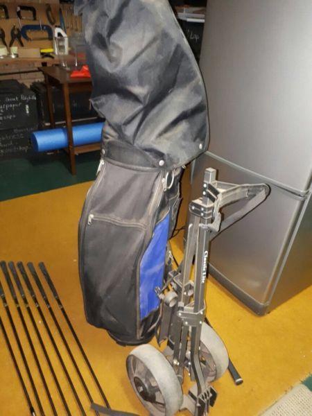 Golf clubs (complete set + cart)