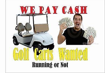 Golf Carts Wanted running or Not