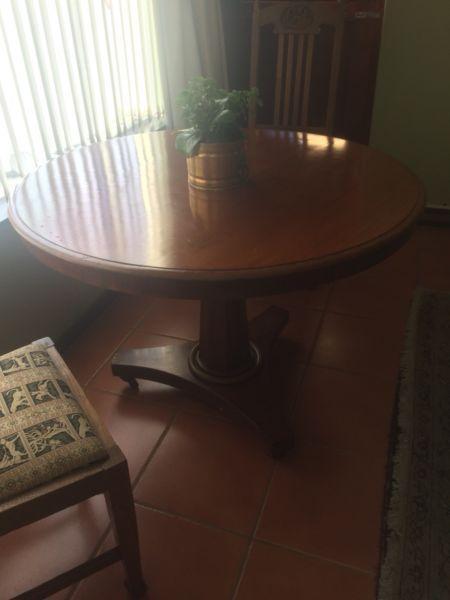 Mahogany round table