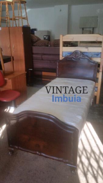 ✔ VINTAGE Single Bed Set In Solid Imbuia