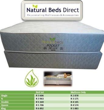 MATTRESSES = POCKET DE LUX TURNABLE DOUBLE BED & BED SETS