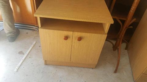 Oak finish cabinet