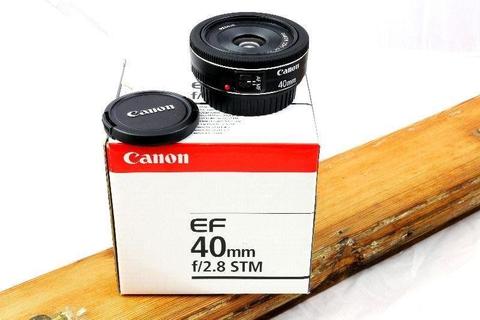 Canon EF 40mm f2.8 STM prime lens
