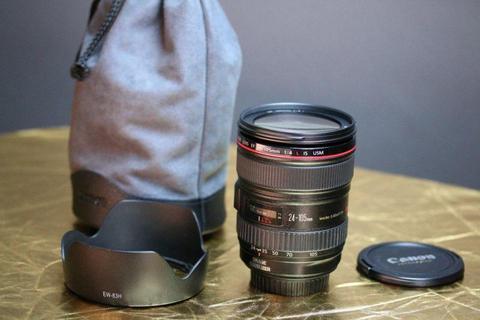 Canon EF 24mm-105mm f4 IS L USM lens for sale