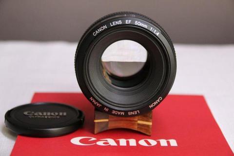 Canon EF 50mm f1.4 USM lens - New price R5600