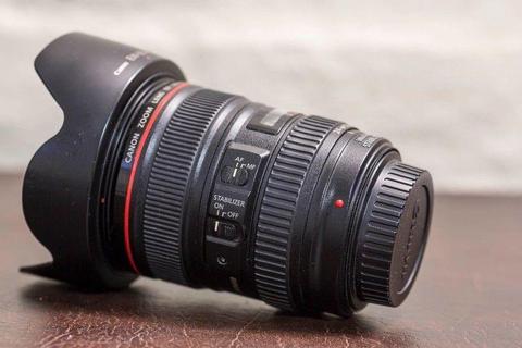 Canon 24-105mm L mk1 with UV filter and Macro filter set