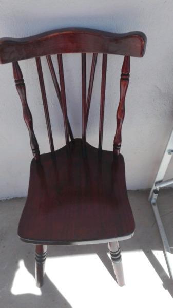Dark wood chair