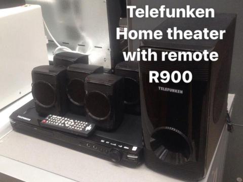 Telefunken home theater with remote