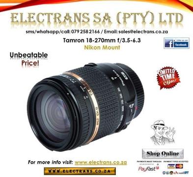 Tamron 18-270mm F/3.5-6.3 DI II VC PZD Lens (NIKON) *Unbeatable Price* ~ Electrans SA