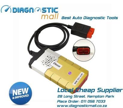Gold Delphi DS155e Bluetooth Auto Diagnostic Tool - Cars and Trucks