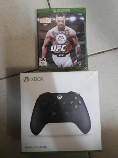 Xbox wireless controller and Ufc 3