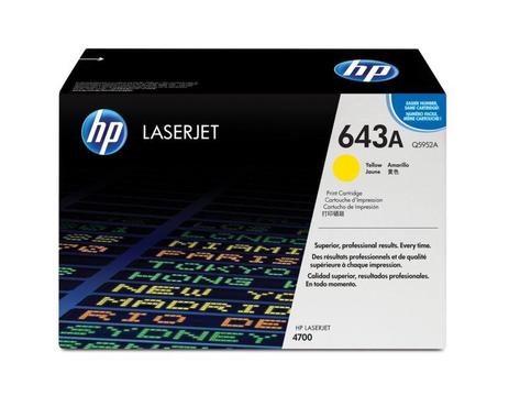 HP # 643A COLOR LASERJET 4700 YELLOW PRINT CARTRIDGE