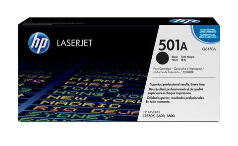 HP # 501A LASERJET 3505/3600/3800 BLACK PRINT CARTRIDGE