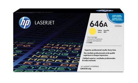 HP # 646A COLOUR LASERJET CM4540 YELLOW PRINT CARTRIDGE