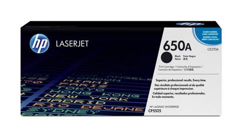 HP # 650A COLOR LASERJET CP5525 BLACK PRINT CARTRIDGE