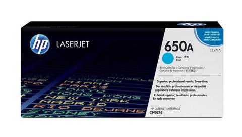 HP # 650A COLOR LASERJET CP5525 CYAN PRINT CARTRIDGE