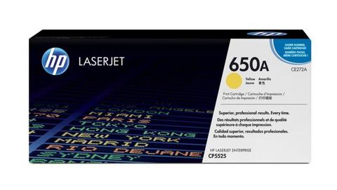 HP # 650A COLOR LASERJET CP5525 YELLOW PRINT CARTRIDGE