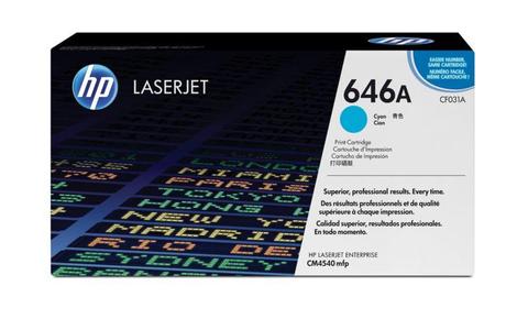 HP # 646A COLOUR LASERJET CM4540 CYAN PRINT CARTRIDGE