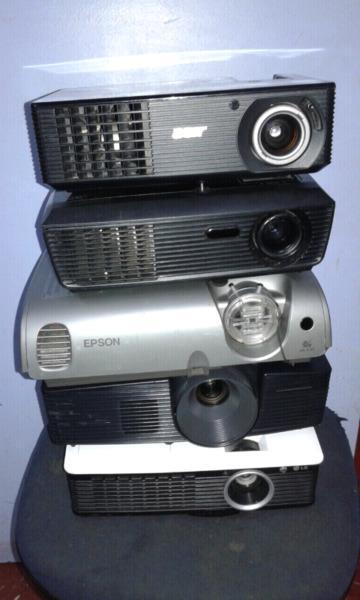 Projectors.From R799.Hp,Acer,Lg,Epson,Optoma,etc