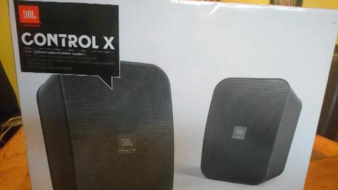 JBL Control X speakers, new, never used in box