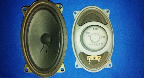 USED SPEAKERS - KDE 16 Ohm 3 Watt 6x3 Inch 15x9.5 cm Oval Replacement Loudspeakers