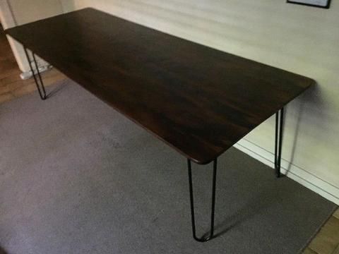 Custom Wooden & Steel Table