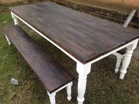 8 Seater tables and benches
