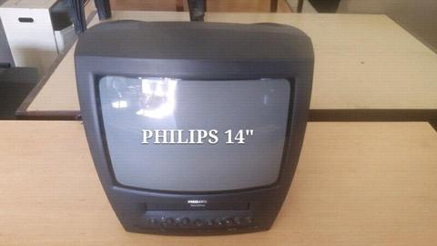 PHILIPS 14 inch Television with Built In VCR