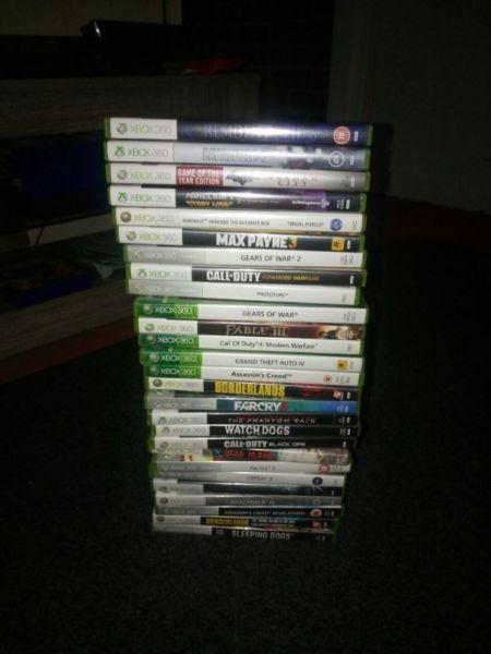 Xbox 360 and 27 Games-Mint Condition