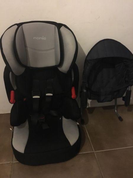 Nania Beline SP Plus Car Seat 9-18kg + Hook On Feeding Chair