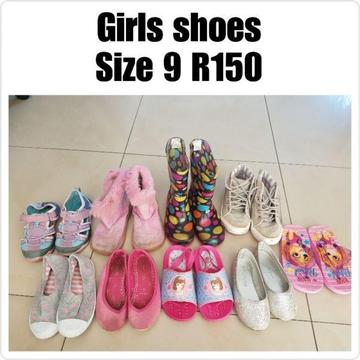 Girls shoes size 9