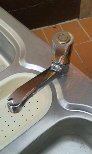 Kitchen sink with Focus tap