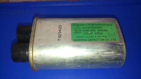 USED Microwave Convection Oven Spares Parts Components - 1.05 uF mF mFD 2100 Volt Capacitors