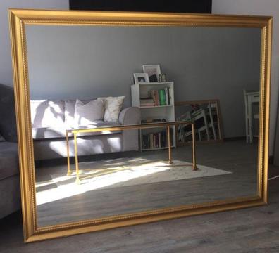 Large Gold Mirror