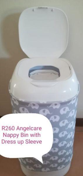 Angelcare Nappy Bin with Dress up Cover