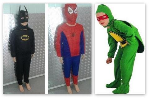 Super Hero costumes for sale: Batman / Spiderman / Turtles / Superman