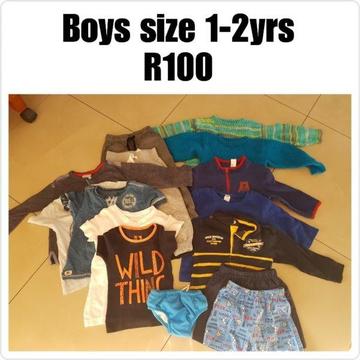 Boys clothes size 1-2yrs