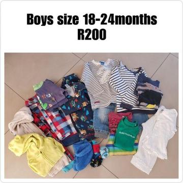 Boys clothes size 18-24months